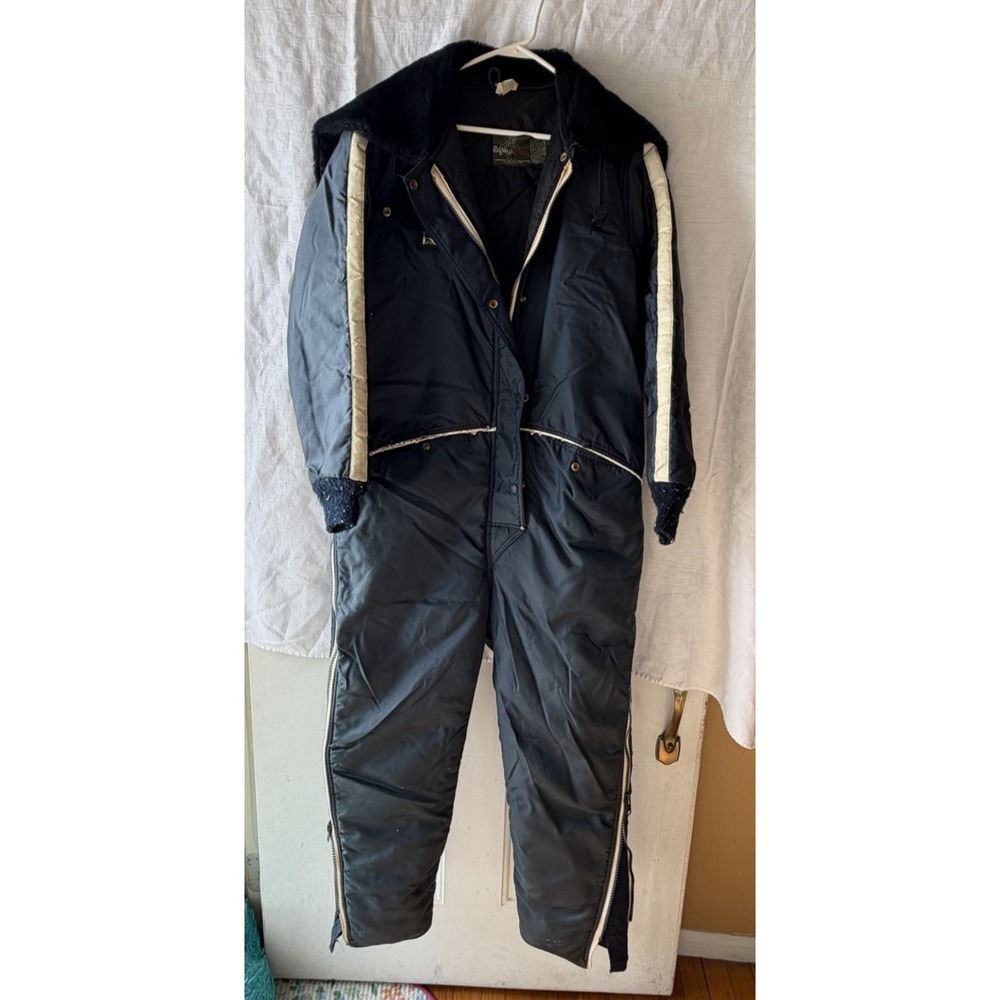 VTG REFRIGIWEAR-Insulated Coveralls Cold Snow Winter Freezer Suit Snap Zip Men L